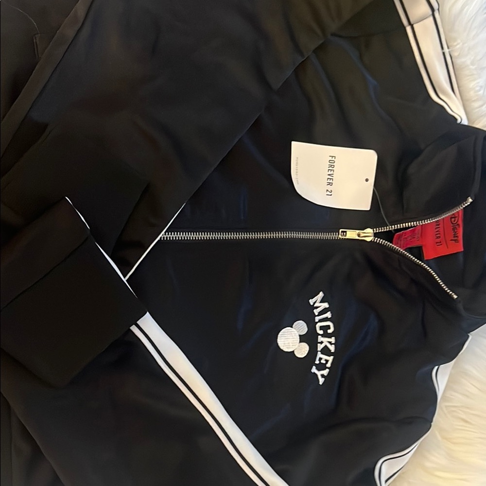 Black Mickey Track Jacket